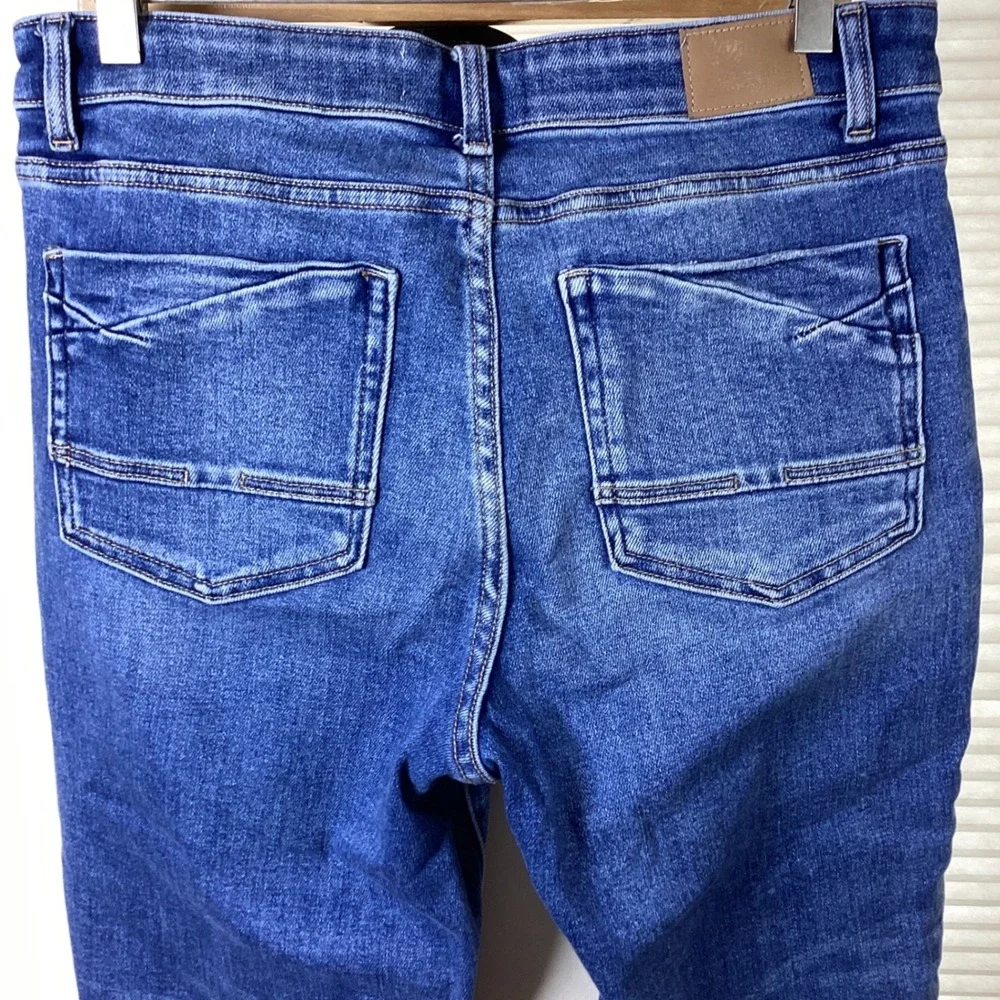 BKE Gabby Curvy Fit High Rise Ankle Skinny Jeans, Medium Wash, 29x27, Fray Hem - Picture 4 of 7